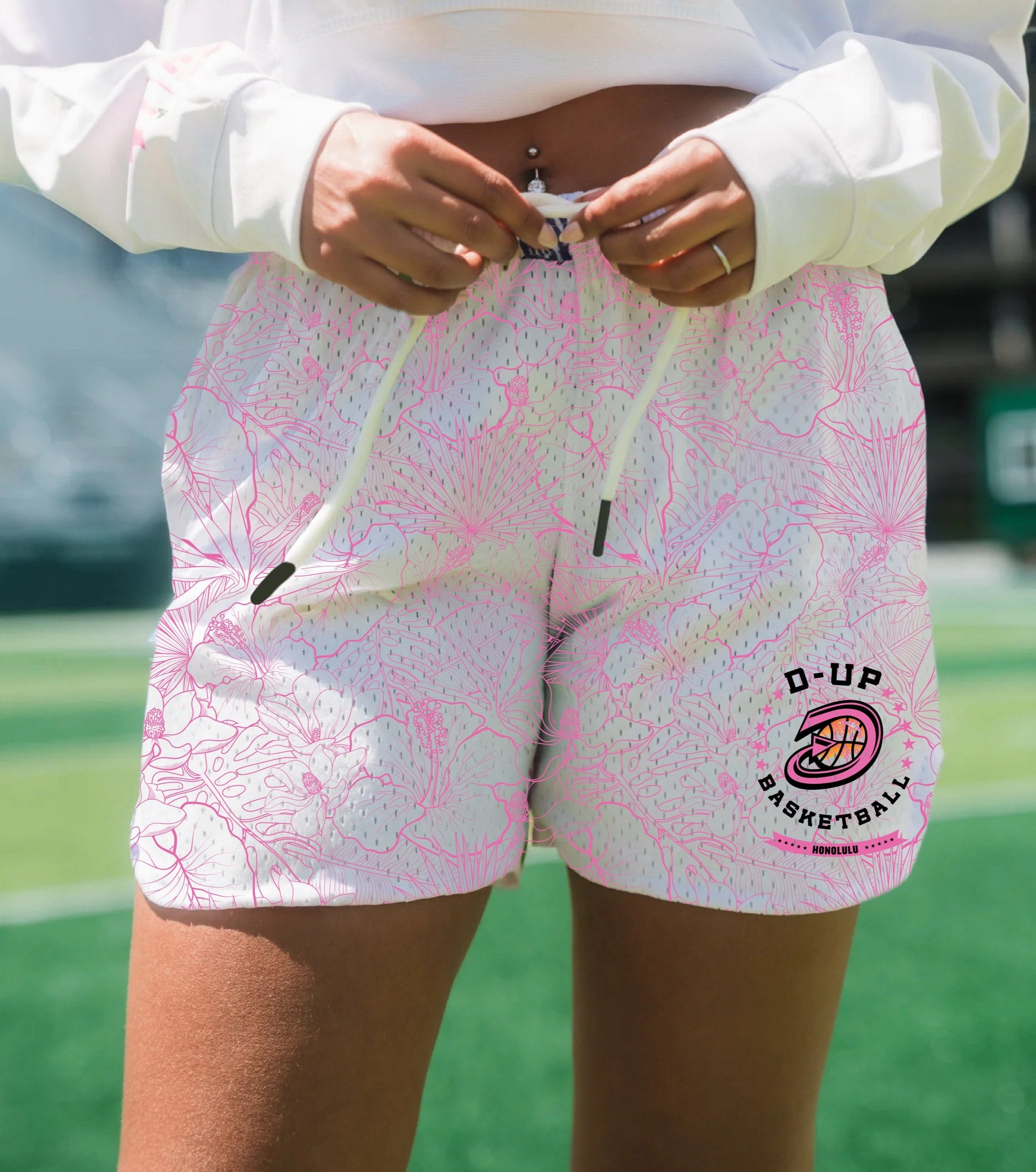 D-UP Hawaii – FLORAL Basketball Shorts (PRE-ORDER)