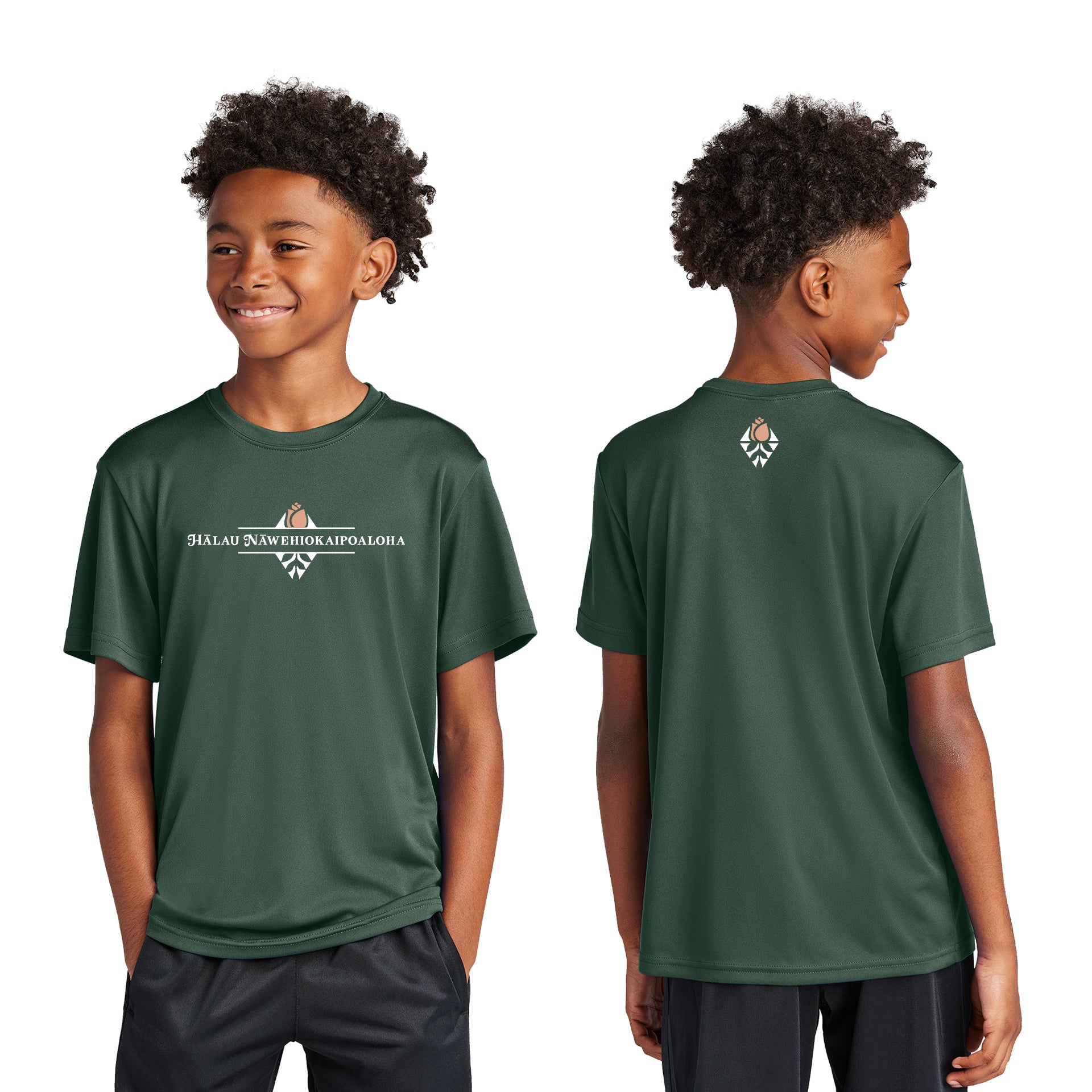 [Halau Nawehiokaipoaloha] Logo Keiki Dri-Fit Tee