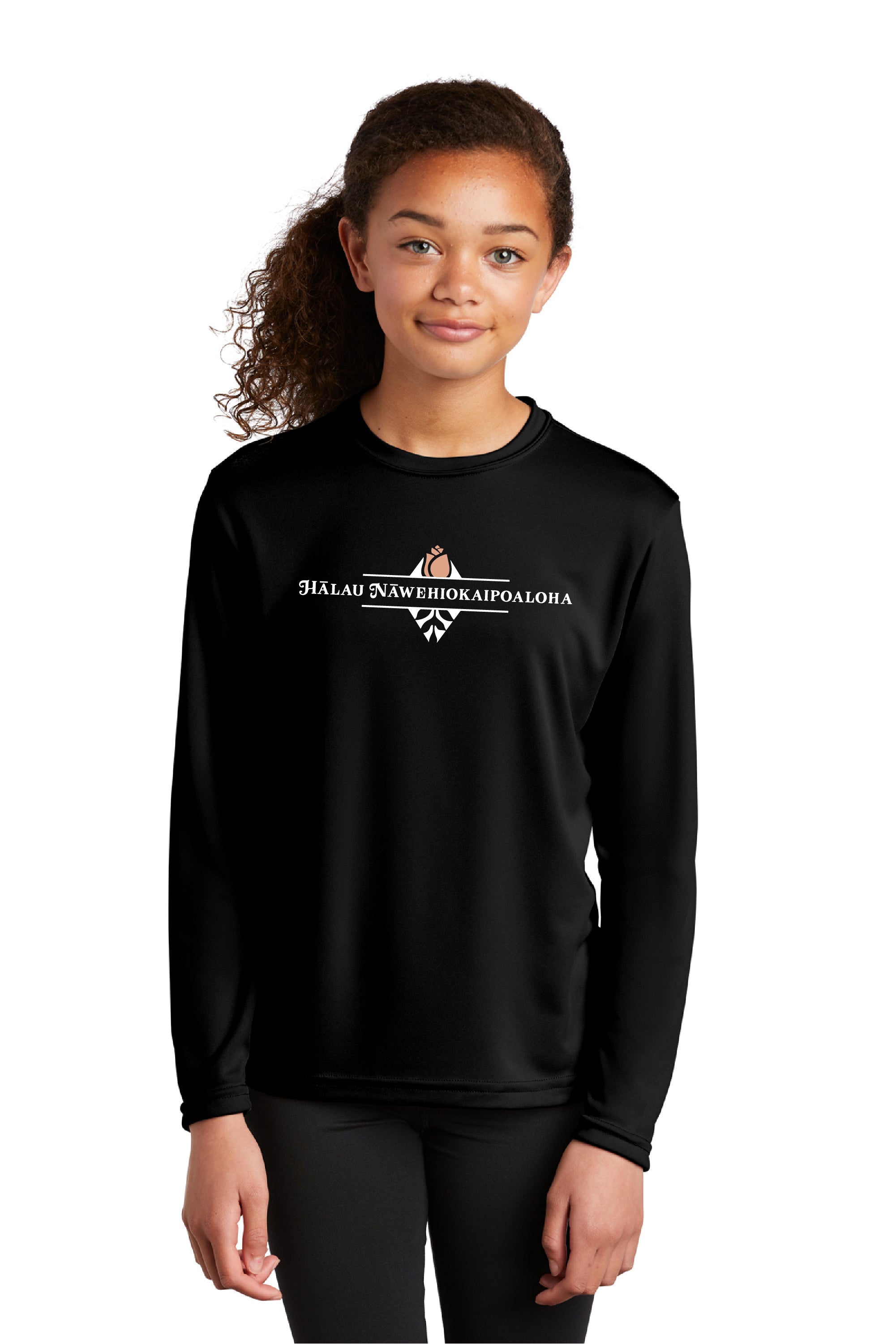 [Halau Nawehiokaipoaloha] Logo Dri-Fit Long Sleeve Tee