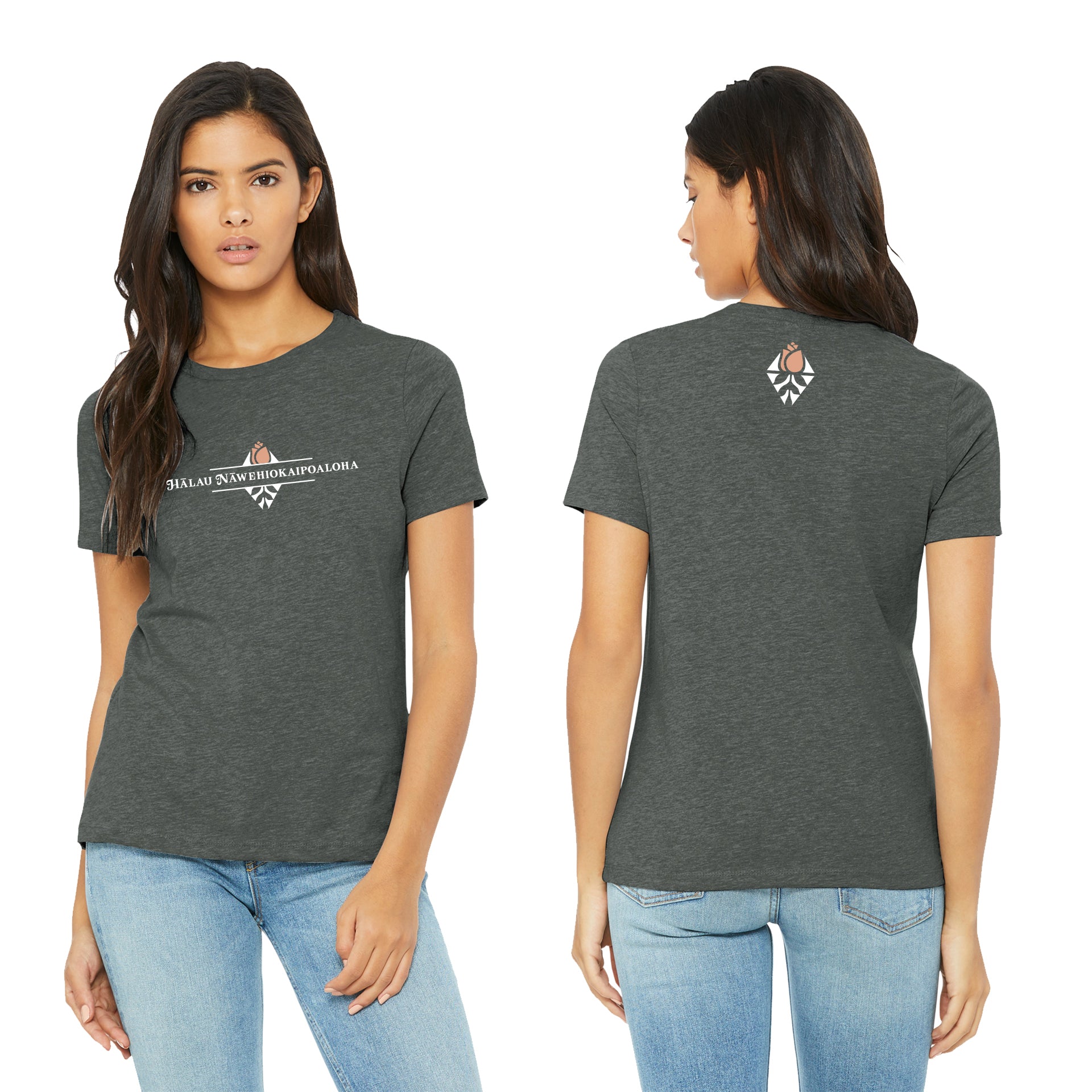 [Halau Nawehiokaipoaloha] Womens Premium Cotton Tee