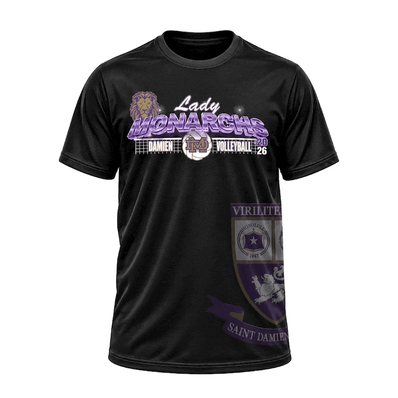 2026 Lady Monarchs Volleyball Booster Tee in Black