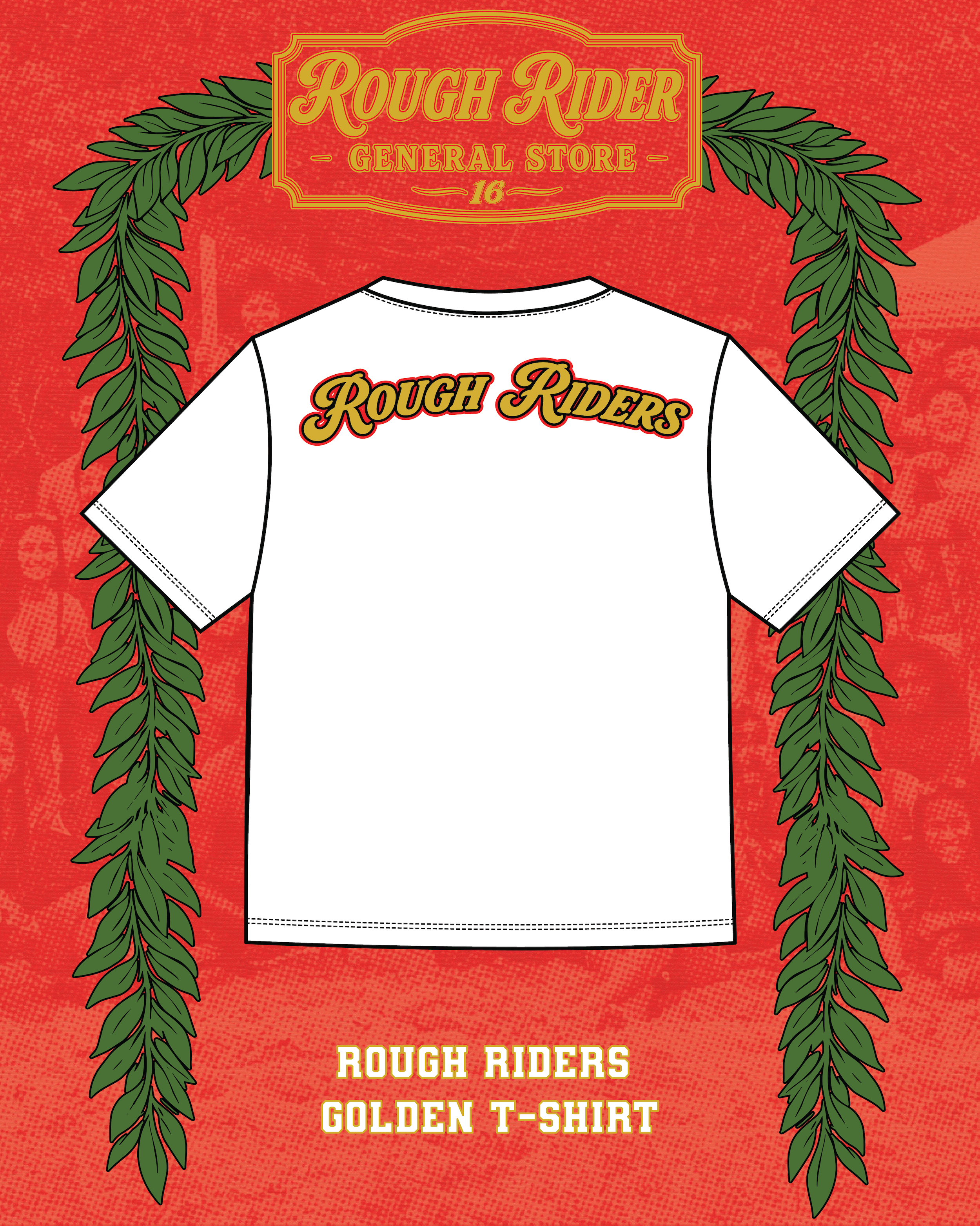 Roosevelt Rough Riders Golden Cotton T-Shirt