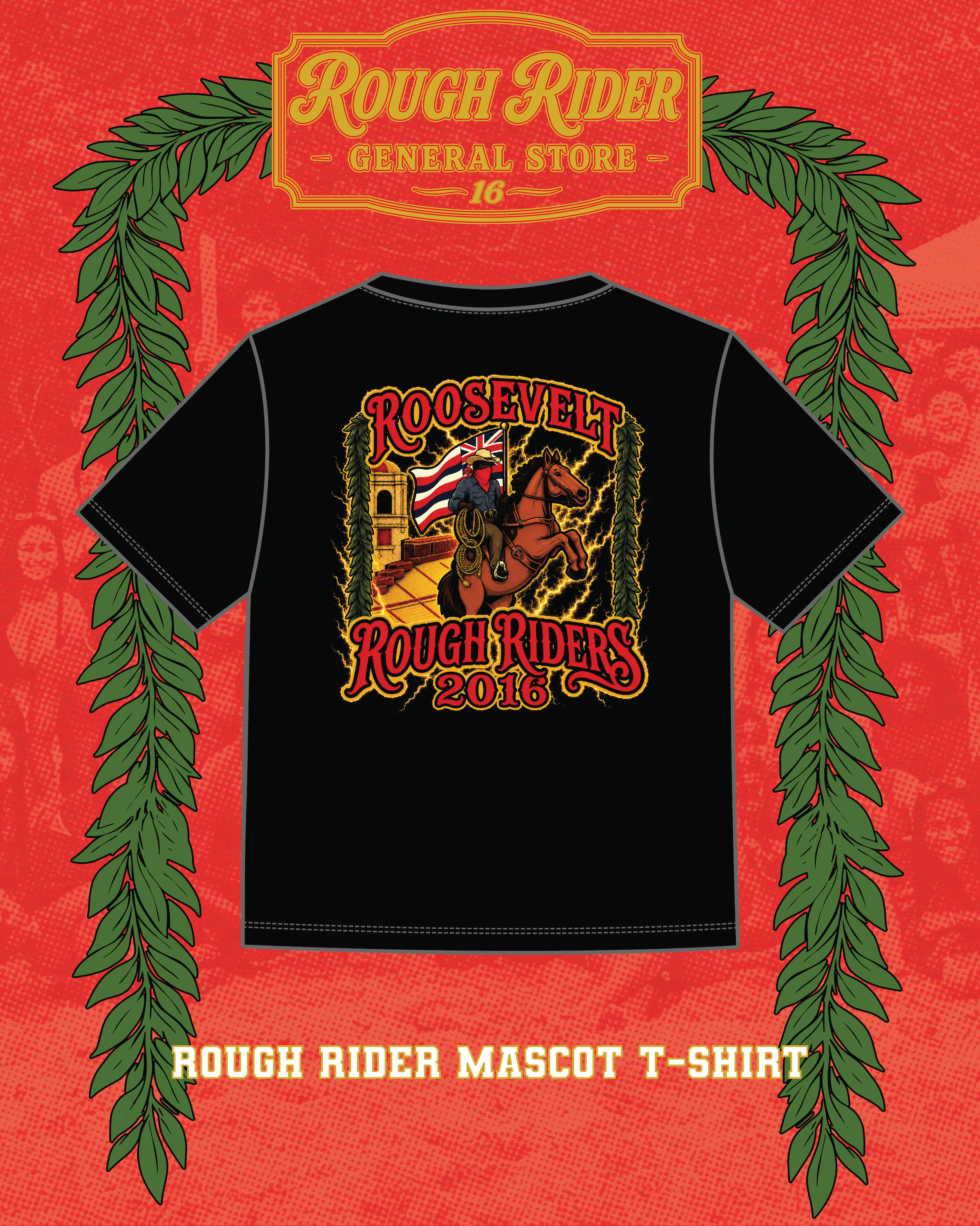 Rough Rider Mascot T-Shirt
